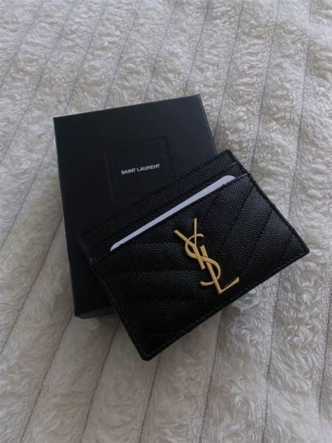 ysl card case saks|YSL cassandre card holder.